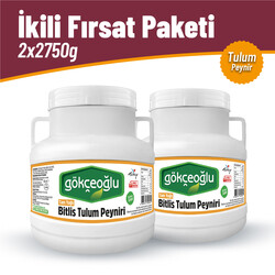 Gökçeoğlu - Tam Yağlı Bitlis Tulum Peyniri 2'li Fırsat Paketi 2x2750 G. (1)